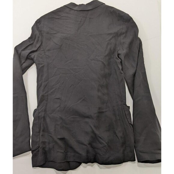 Aritzia Talula Kent Blazer Womens Size 2 Black Open Front Lightweight - Picture 9 of 12
